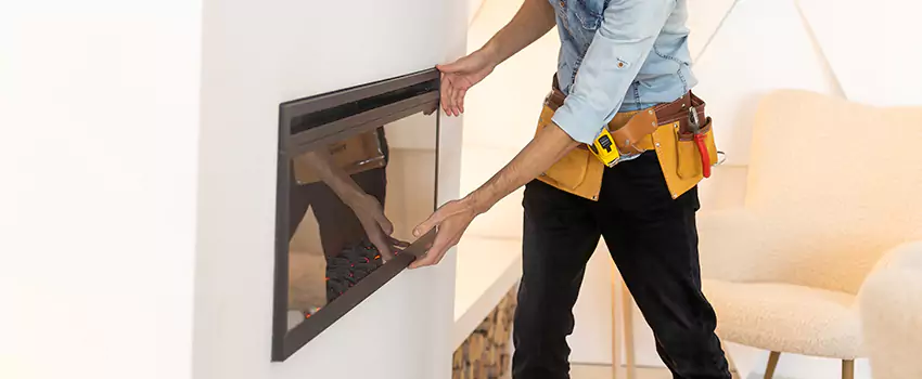 Metal Fireplace Installation in Ennis, Texas