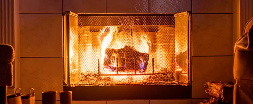 Mendota Hearth Landscape Fireplace Installation in Ennis, Texas