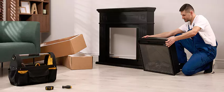 Old Rusted Metal Fireplace Repair And Replacement in Ennis, TX