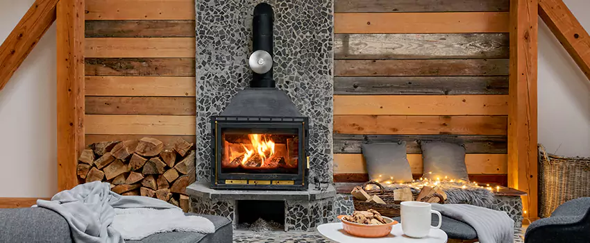 Thelin Hearth Products Direct Vent Gas Stove Fireplace Inspection in Ennis, Texas